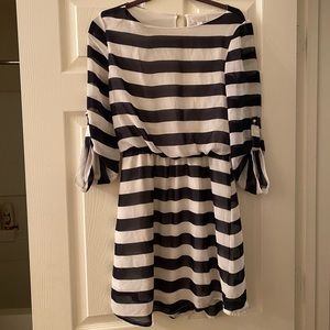 Striped Chiffon Dress